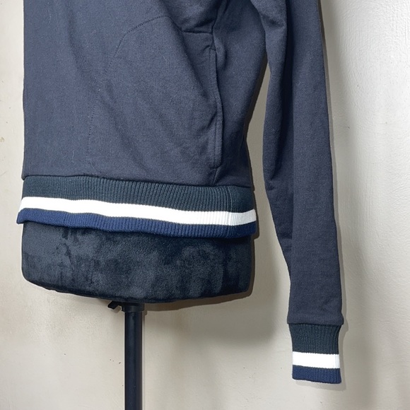 J Crew Half Zip Sport Stripe Jacket size Small - Picture 8 of 13